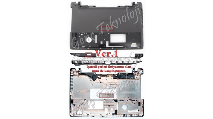Asus X550MD, X550V, X550VB, X550VC Alt Kasa - Ver.1 - Orijinal