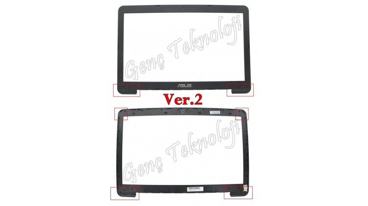 Asus K555LA, K555LAB, K555LB LCD Bezel Ekran Ön Çerçeve - Ver.2 - Orijinal