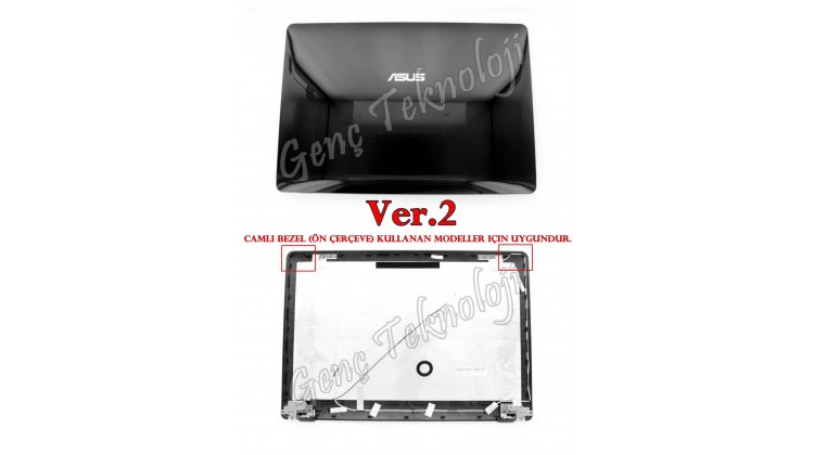 Asus 13N0-FMA0311 LCD Camlı Cover Ekran Kasası - Ver.2 - Orijinal