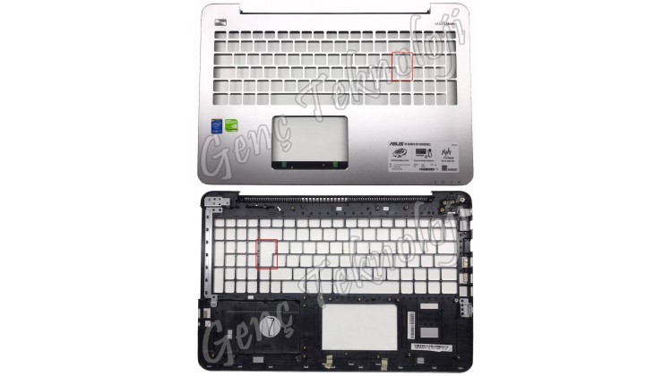 Asus K555LP, K555LPB, K555QA Üst Kasa Klavye Kasası - Klavyesiz - Orijinal