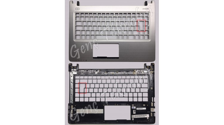 Asus K46, K46C, K46CA Üst Klavye Kasası Top Case - Klavyesiz - Orijinal