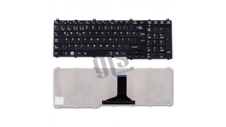 Toshiba Satellite C650 Klavye - Türkçe Parlak Siyah
