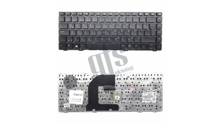 HP EliteBook 8460p Klavye - Türkçe Siyah - Çerçevesiz HP EliteBook 8460p Klavye - Türkçe Siyah - Çerçevesiz