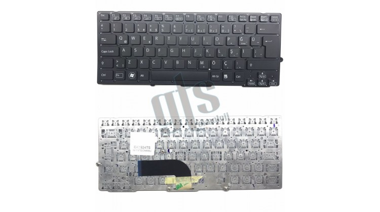 Sony Vaio VPC-SB18GG Klavye - Türkçe Siyah - Çerçevesiz