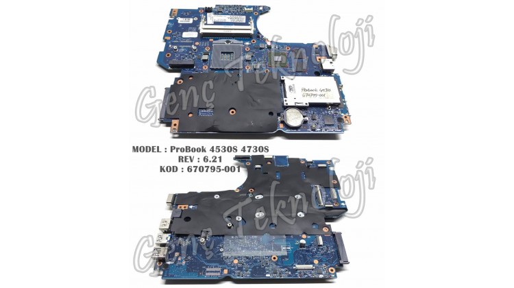 HP ProBook 4530S 4730S Anakart - 670795-001 Anakart