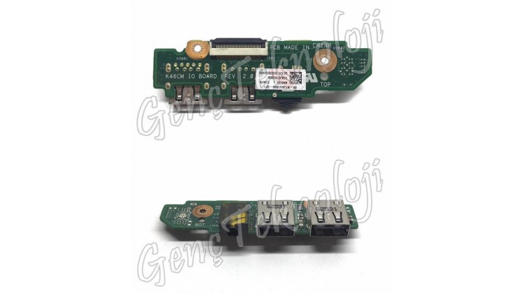 Asus K46CB, K46CM, K46V Audio USB IO Board - Rev. 2.0 - Orijinal